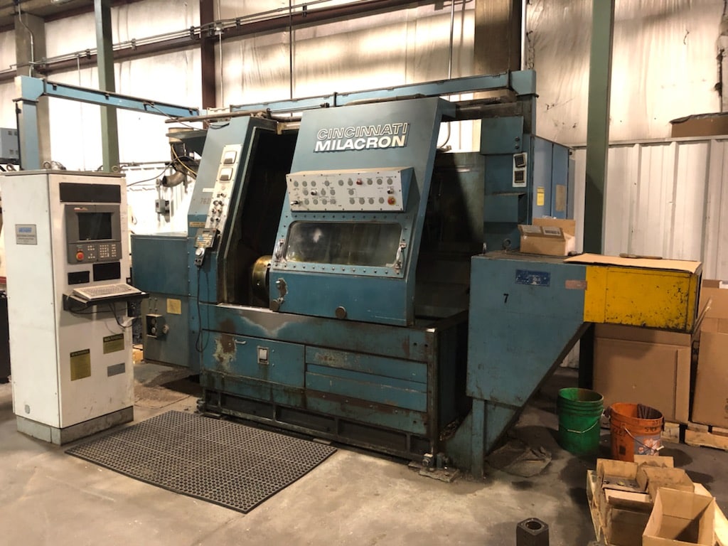 Cincinnati Milacron MO 15C Cinturn Chucker Lathe, 1976 - Vickers Acramatic 2100 CNC Control, Video Available