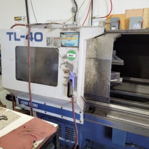 Mori Seiki TL40B CNC Flatbed Lathe, 1995 - 18" Main and Rear Chucks