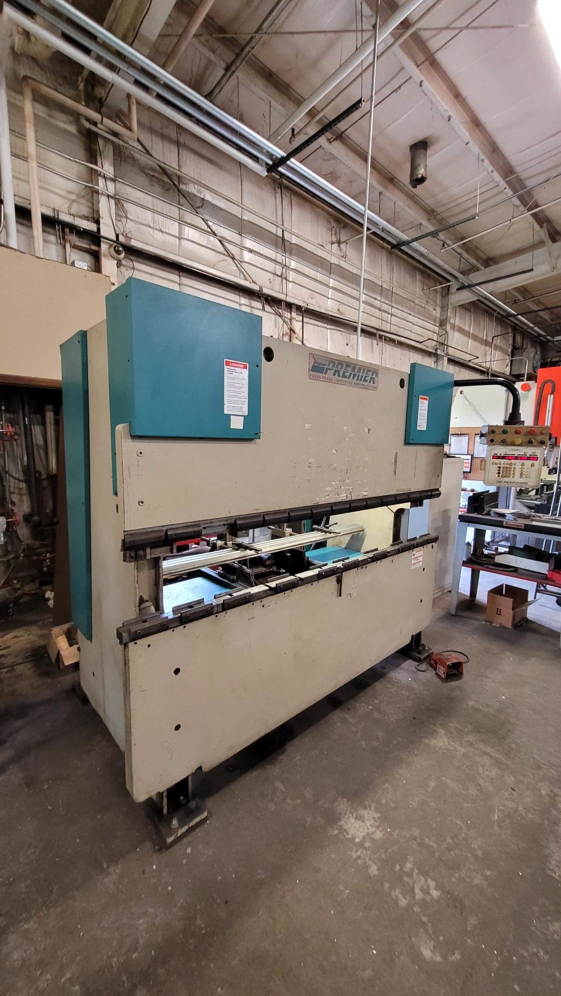 70 Ton x 8' Premier 870 CNC Press Brake, 2000- Automec CNC 300 2-Axis Backgauge - Image 2