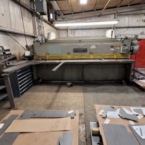 1/4" x 12' Cincinnati 1812 Shear- 2 Support Arms, Under Power
