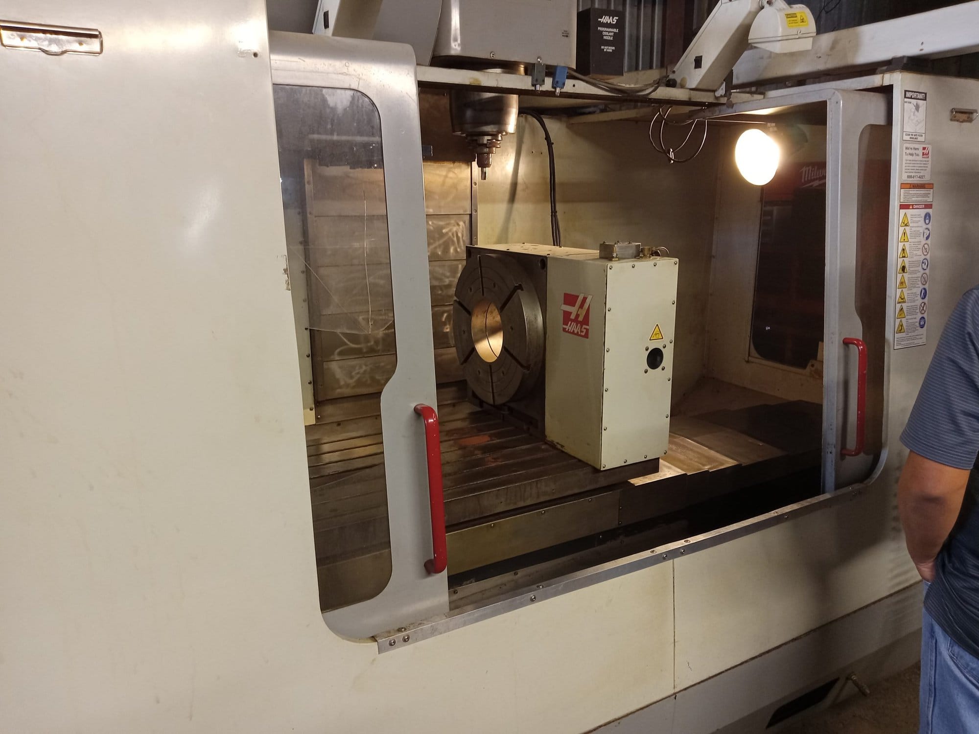 Haas VF 5/50 2002, 4 Axis Wired, w/ HRT 450, New Gearbox March 2019, Under Power, Ready for Inspection. - Image 5