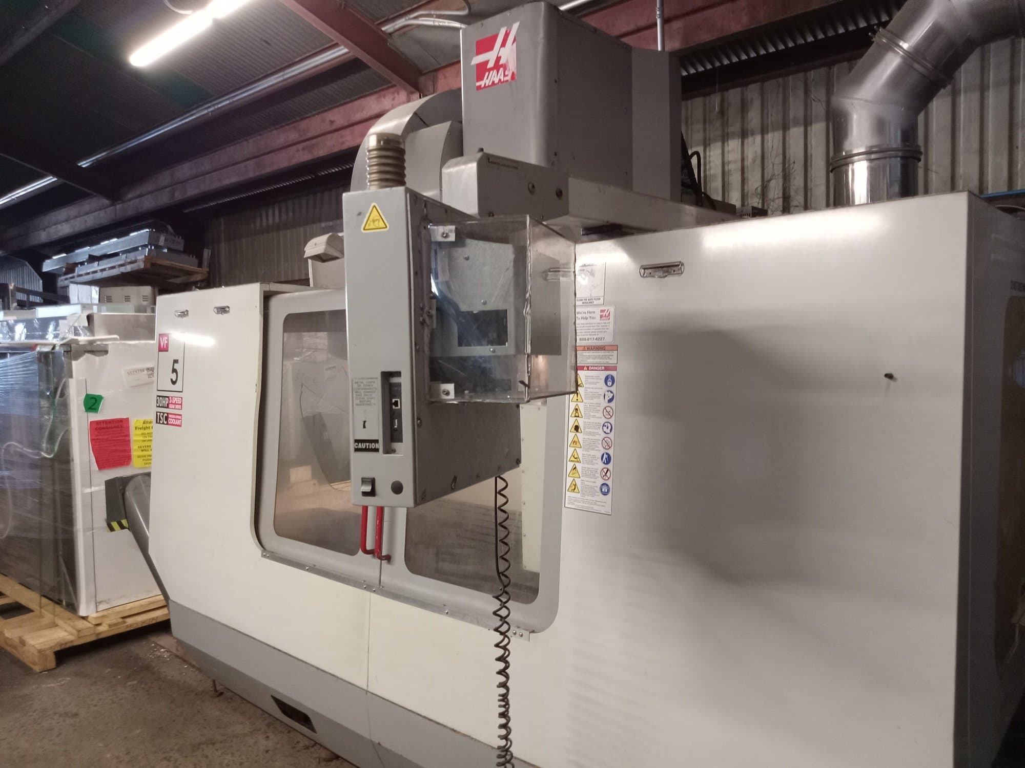 Haas VF 5/50 2002, 4 Axis Wired, w/ HRT 450, New Gearbox March 2019, Under Power, Ready for Inspection. - Image 3