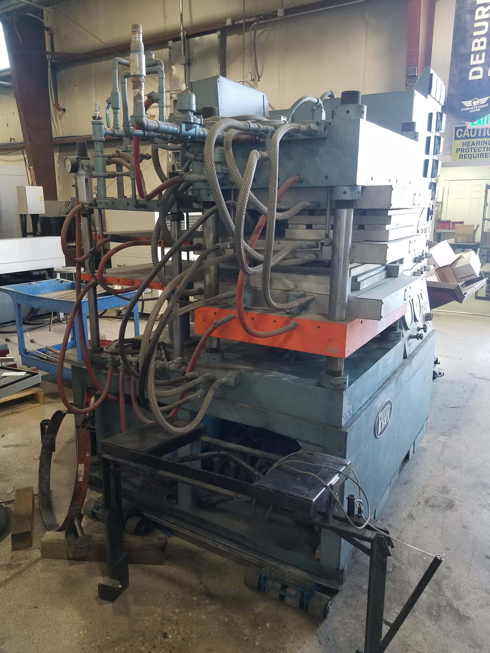 100 Ton Rucker Phi Industrial Heated Platen Press, 1973- **Make an Offer** - Image 2
