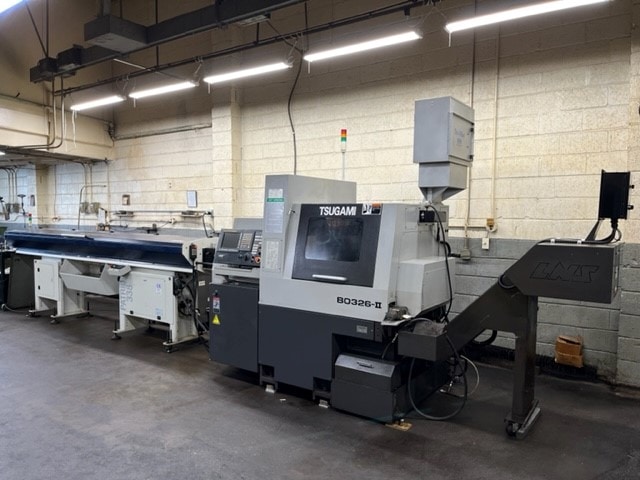 Tsugami B0326-II CNC Swiss Lathe, 2013 - 32MM, 6 Axis, Bar Feeder, Mist Collector, HPC, Chip Conveyor - Image 2