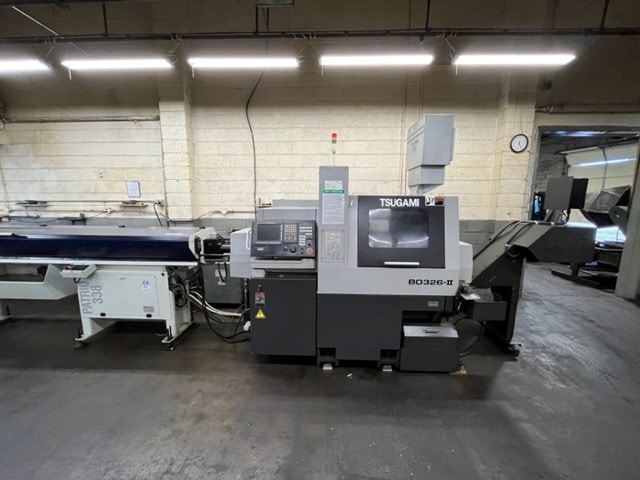 Tsugami B0326-II CNC Swiss Lathe, 2013 - 32MM, 6 Axis, Bar Feeder, Mist Collector, HPC, Chip Conveyor - Image 6