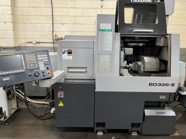 Tsugami B0326-II CNC Swiss Lathe, 2013 - 32MM, 6 Axis, Bar Feeder, Mist Collector, HPC, Chip Conveyor - Image 5