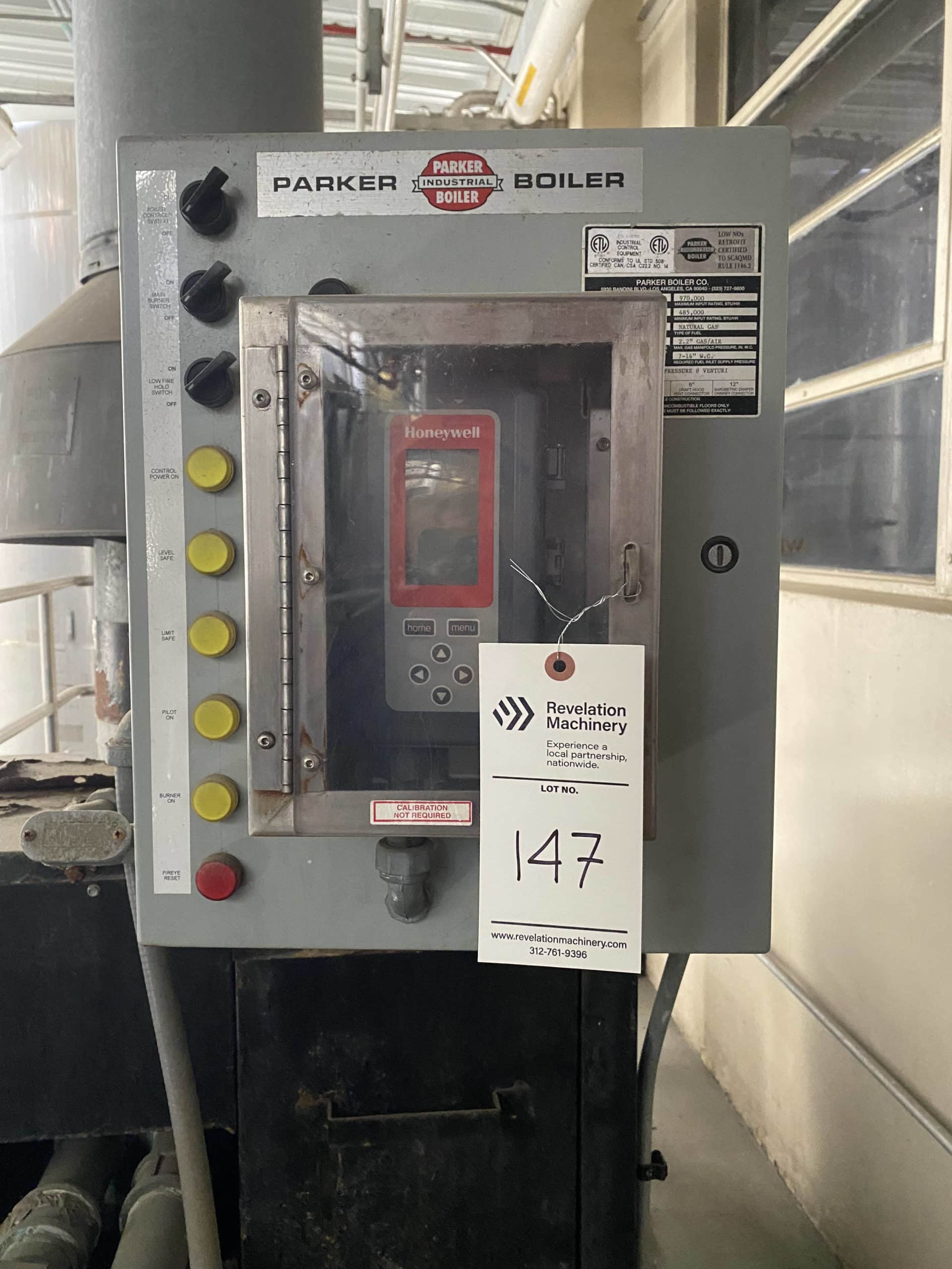 PARKER BOILER WH970L, 2008 - 485,000 BTU - Image 2