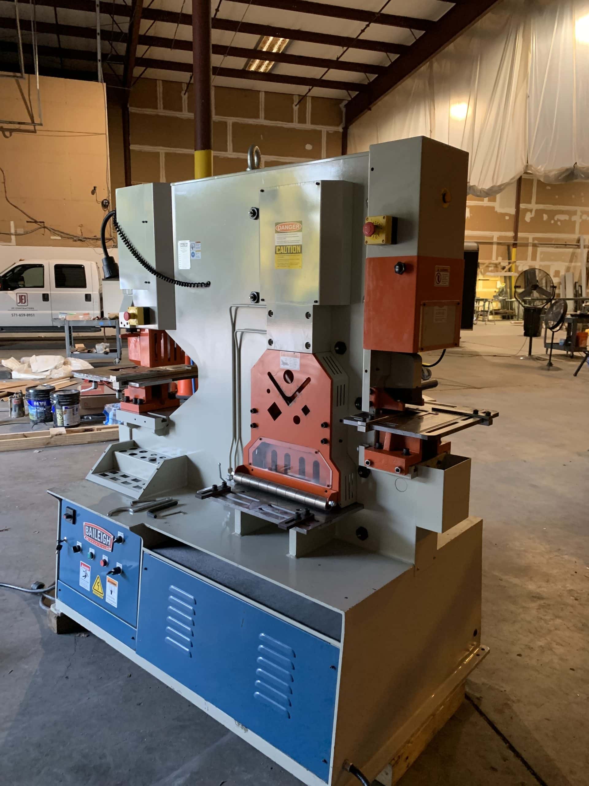 95 Ton Baileigh SW-95 Iron Worker, 2018 - excellent condition - Image 2