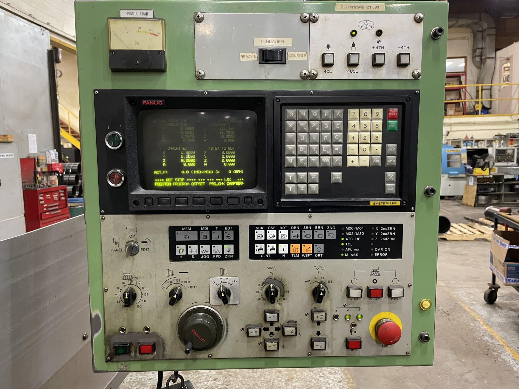 Mori Seiki MV-55 VMC, 1987- Well Maintained, Under Power, Full 4th Axis - Image 3