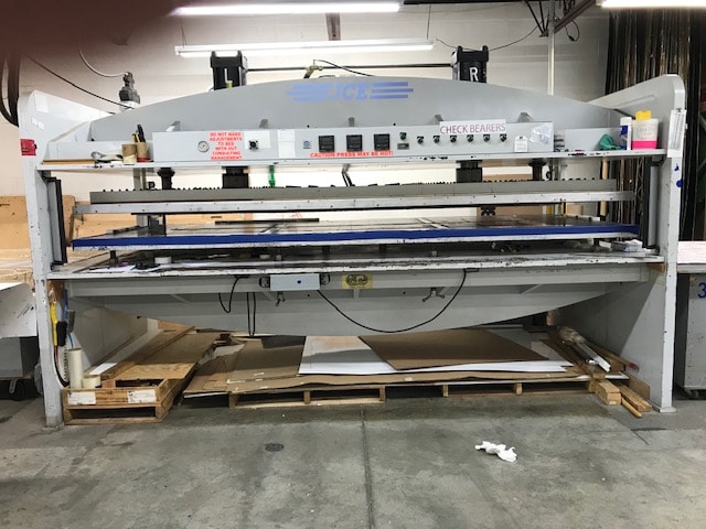 150 Ton JCE Thermal Die Cutter Hydraulic Press, 2003 - 60' x 144' (Refurbished 2021)