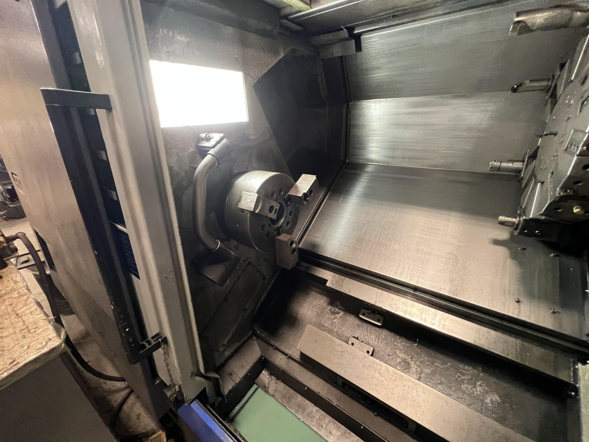 Hwacheon Hi Tech 450B CNC Lathe, 2013- Fanuc Control, Chip Conveyor - Image 6