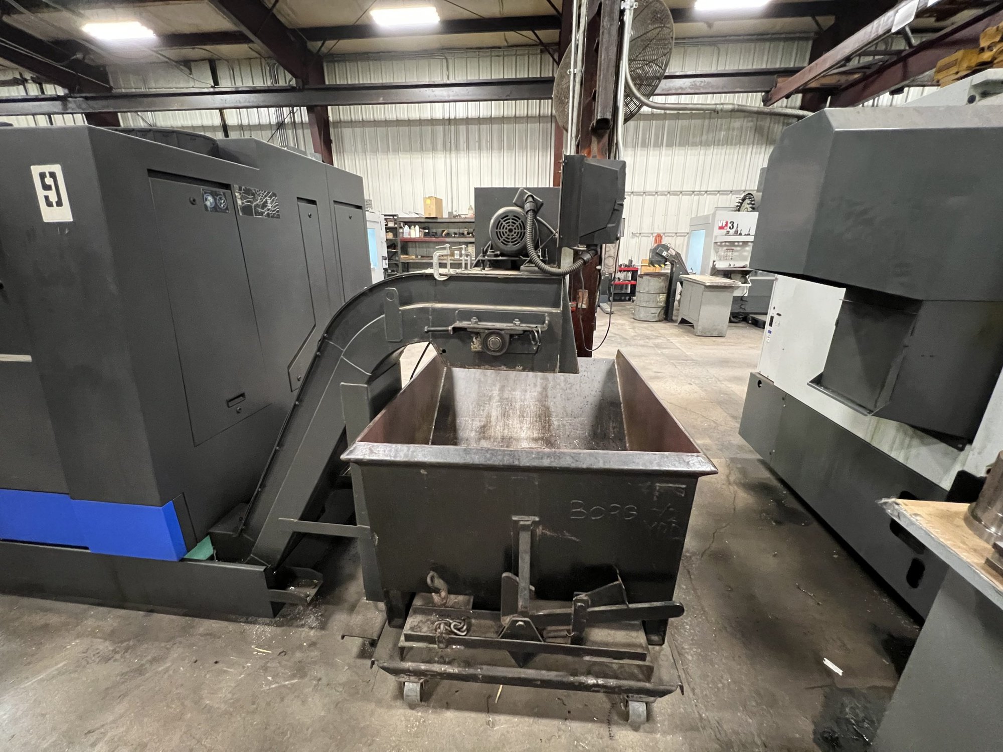 Hwacheon Hi Tech 450B CNC Lathe, 2013- Fanuc Control, Chip Conveyor - Image 8