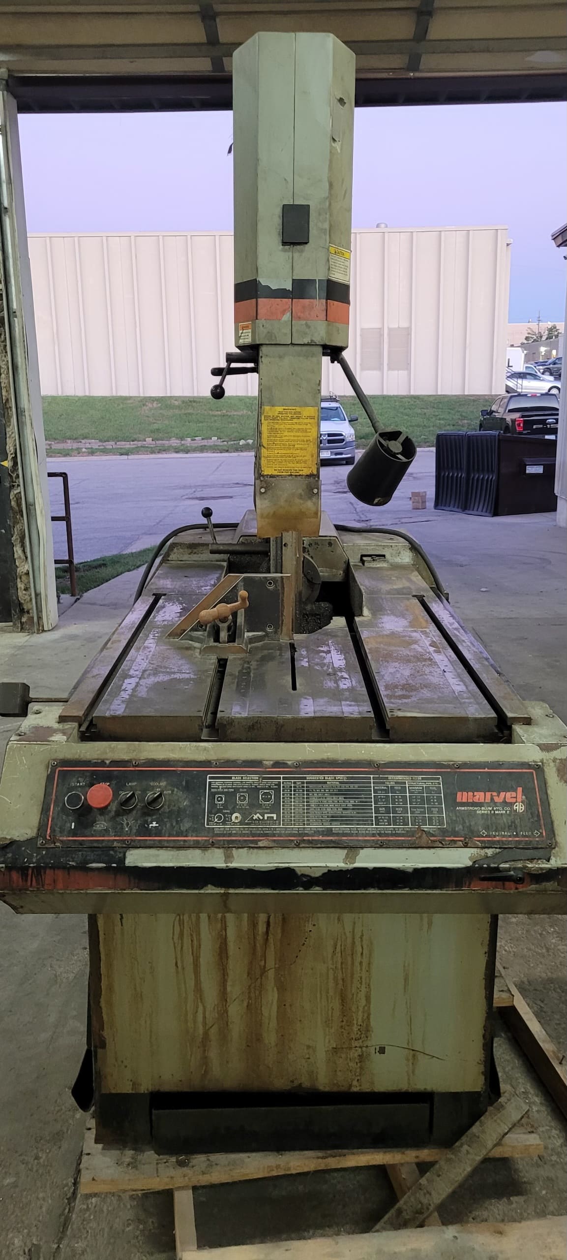 Marvel 8-Mark-II Vertical Tilt Frame Band Saw 18"x22"