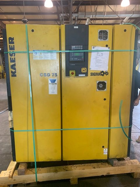 75 HP Kaeser CSD75 Compressor, 2008 - Needs Work