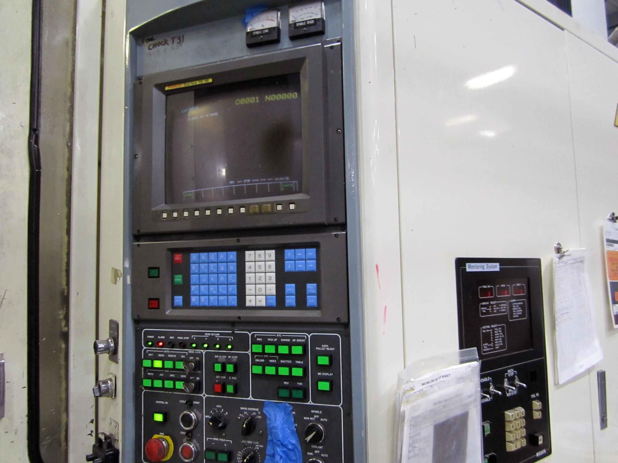 Niigata HN80C 1000mm HMC, 1994- 6 Pallet Pool, Full 4th, 119 ATC, TSC, Fanuc - Image 2