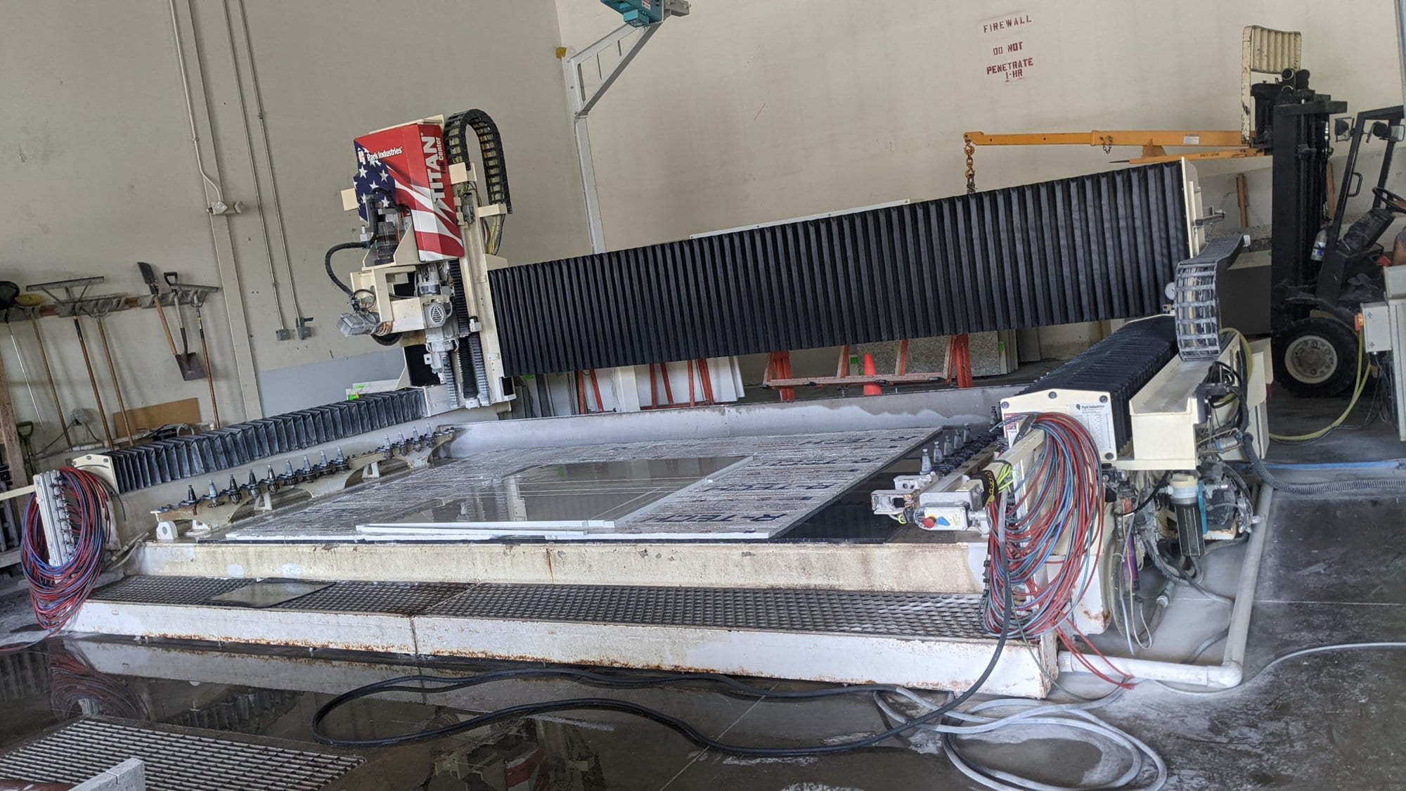 Titan Fab Center 14'x8' CNC Saw & Router, 2012- Overhead Laser, Tooling, Vacuum Pods Included - Image 5