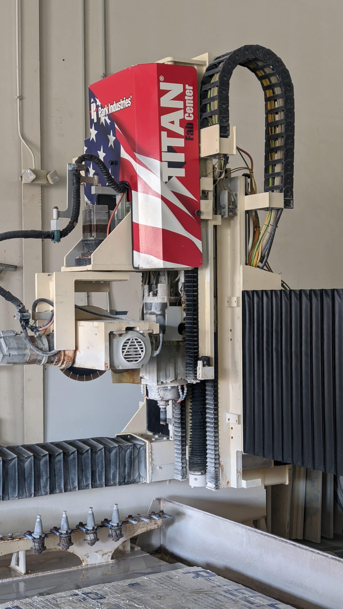 Titan Fab Center 14'x8' CNC Saw & Router, 2012- Overhead Laser, Tooling, Vacuum Pods Included - Image 9
