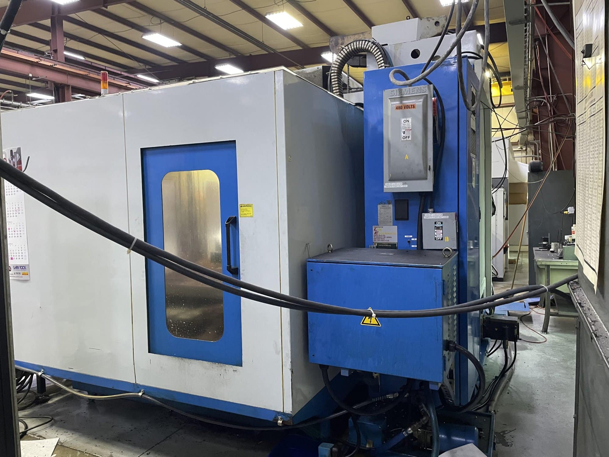Eumach EBM-2150 HMC, 2002- 50 Taper, 20 ATC, 85" x 55" Travels - Image 3