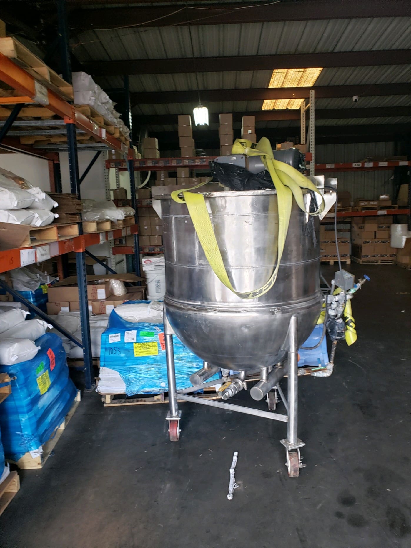 150 Gallon Lee Industries Stainless Steel Mixer Kettle, 1975 - Image 2