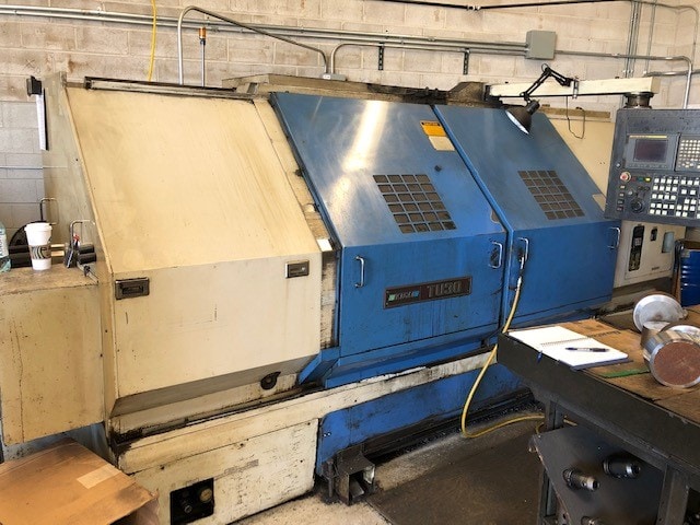 Ikegai TU30L CNC Lathe, 1997- 15" Chuck, Tailstock, Chip Conveyor