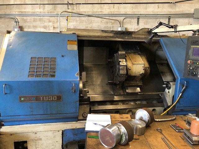 Ikegai TU30L CNC Lathe, 1997- 15" Chuck, Tailstock, Chip Conveyor - Image 2