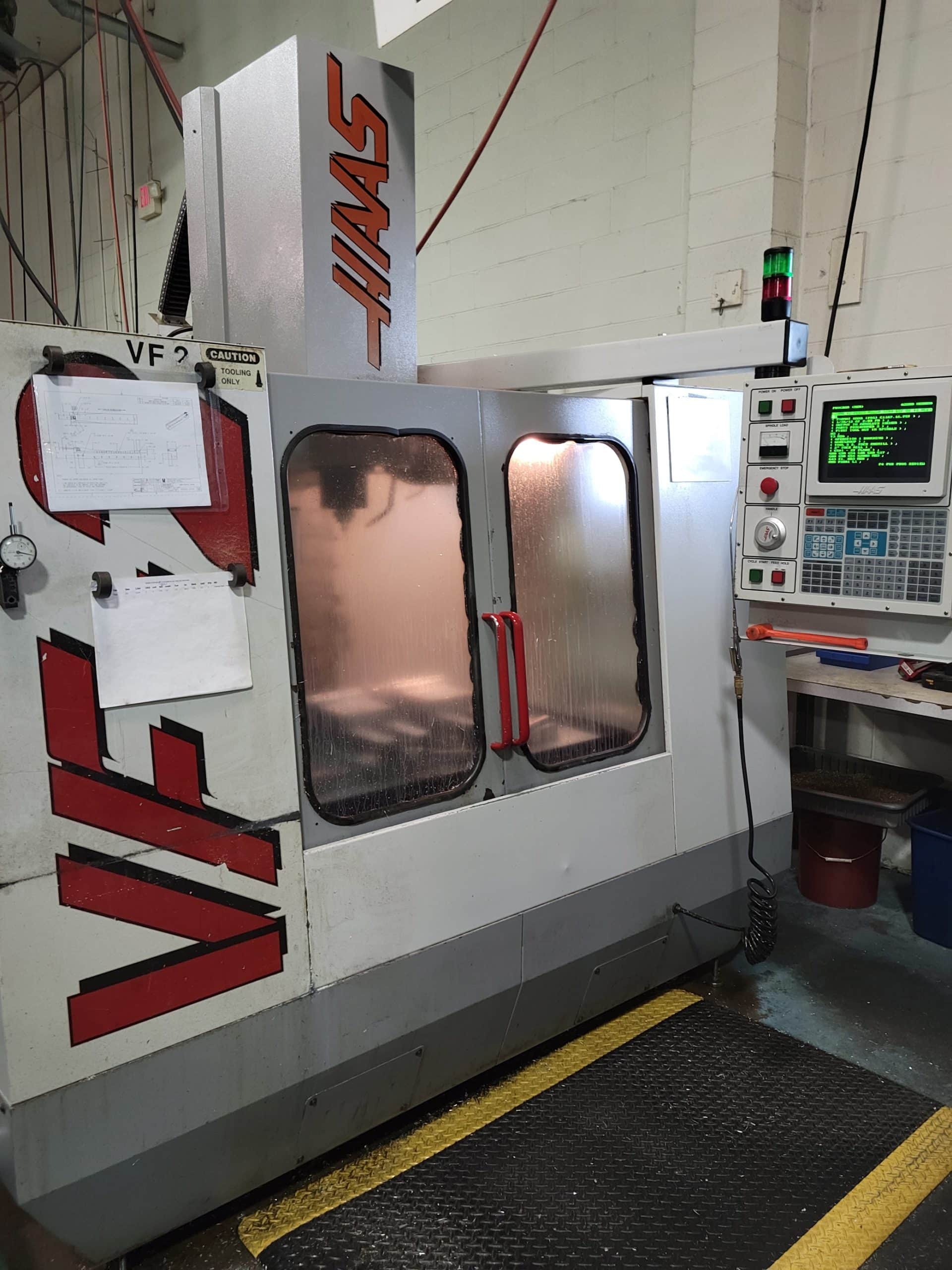 Haas VF-2 VMC, 1996 - New Vector Drive Installed
