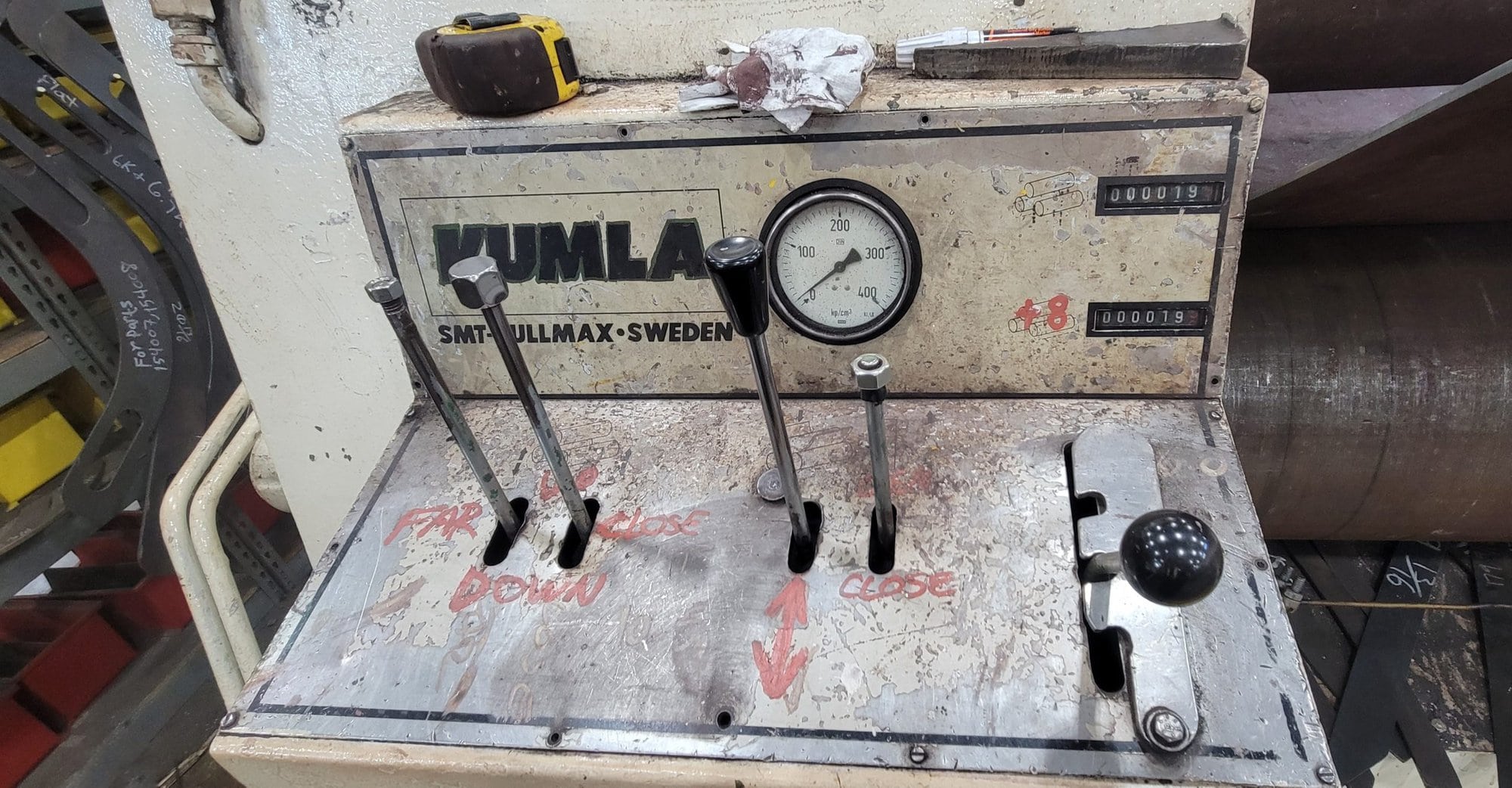 1"x10' Kumla PV7H Plate Roll, 1977 - Image 3