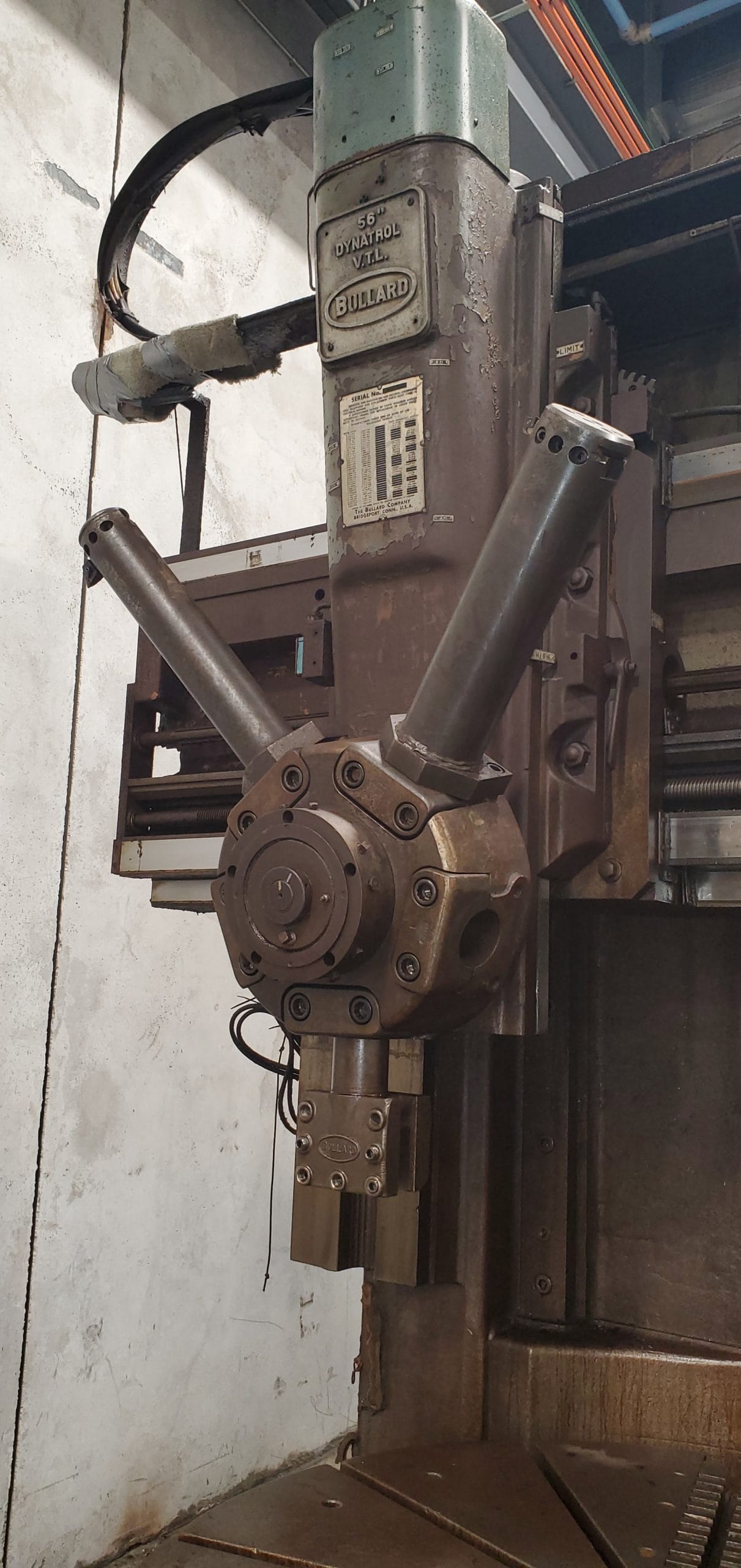 56" Bullard Dynatrol VTL - Tooling Included - Image 2