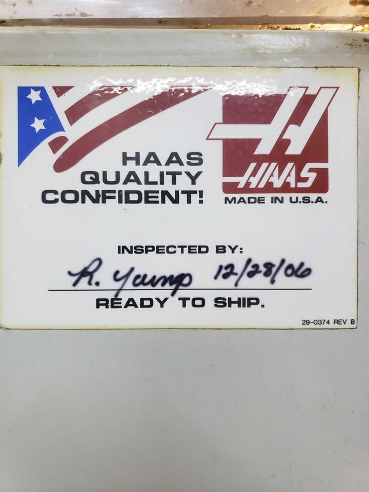 Haas Super Mini Mill, 2006 - High Speed Machining, Probe - Available Immediately - Image 8