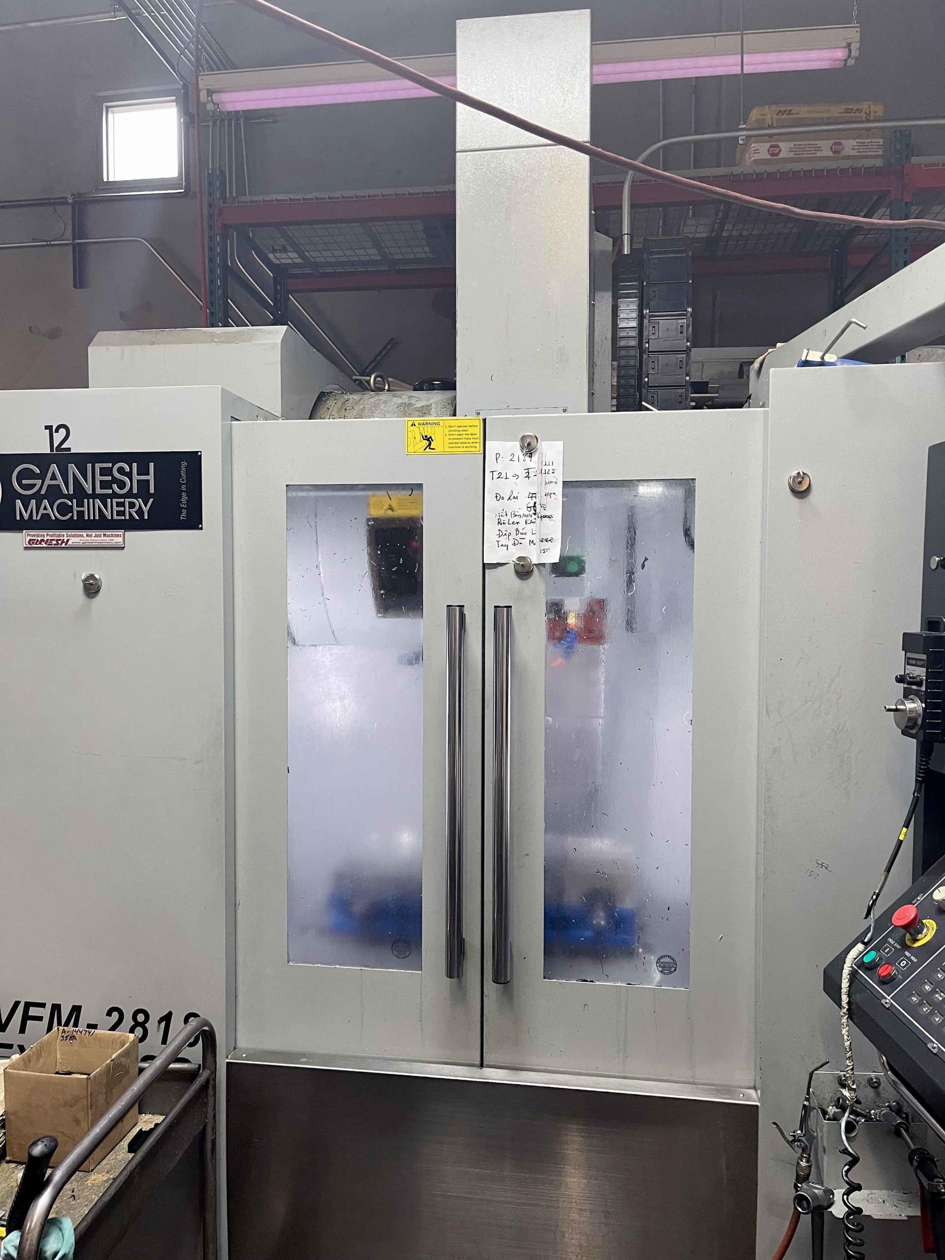 Ganesh VFM-2818 VMC, 2016- 12K Spindle, TSC, Fanuc - Image 4