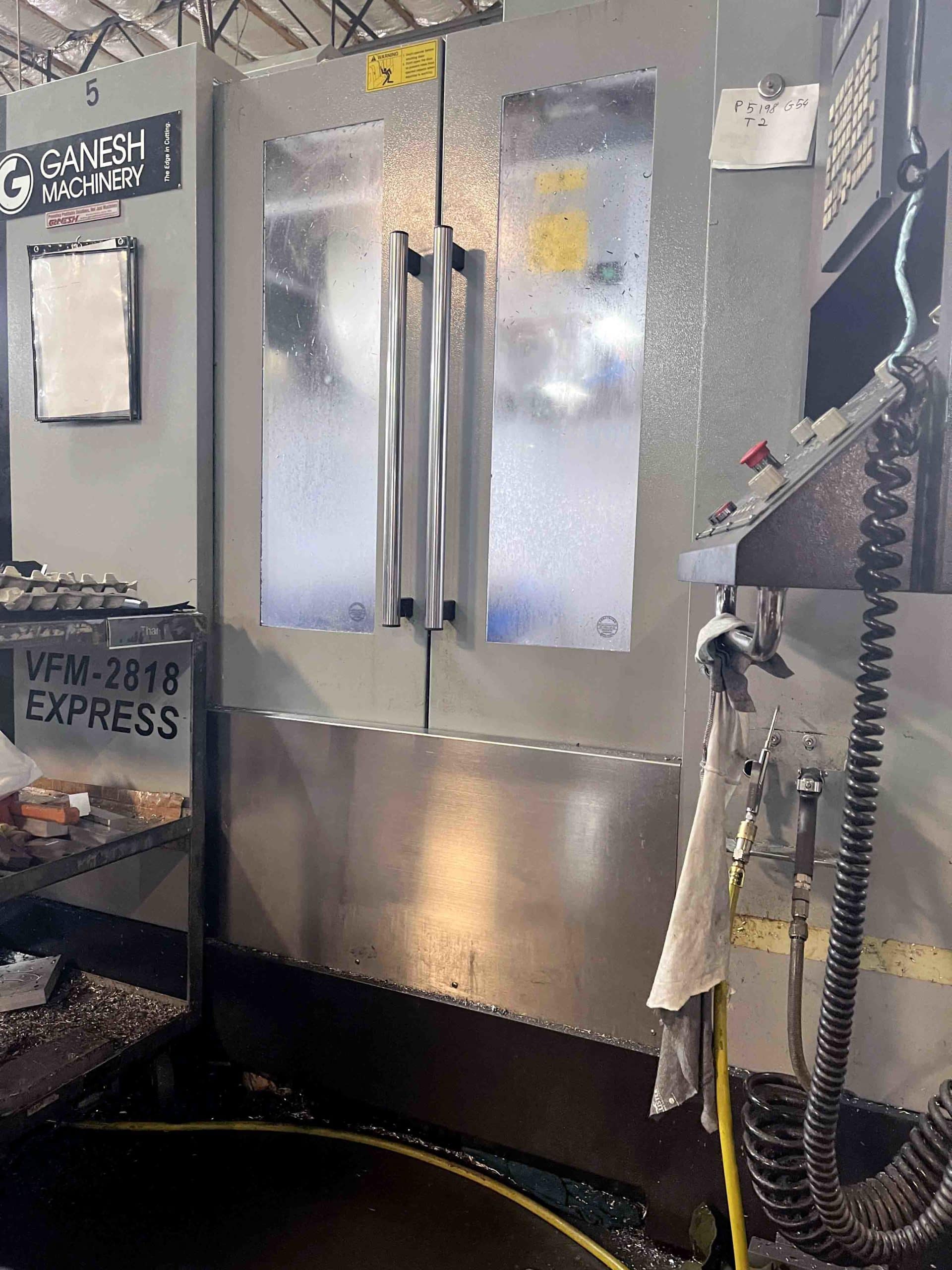 Ganesh VFM-2818 VMC, 2017 - 12K Spindle, TSC, Fanuc - Image 4