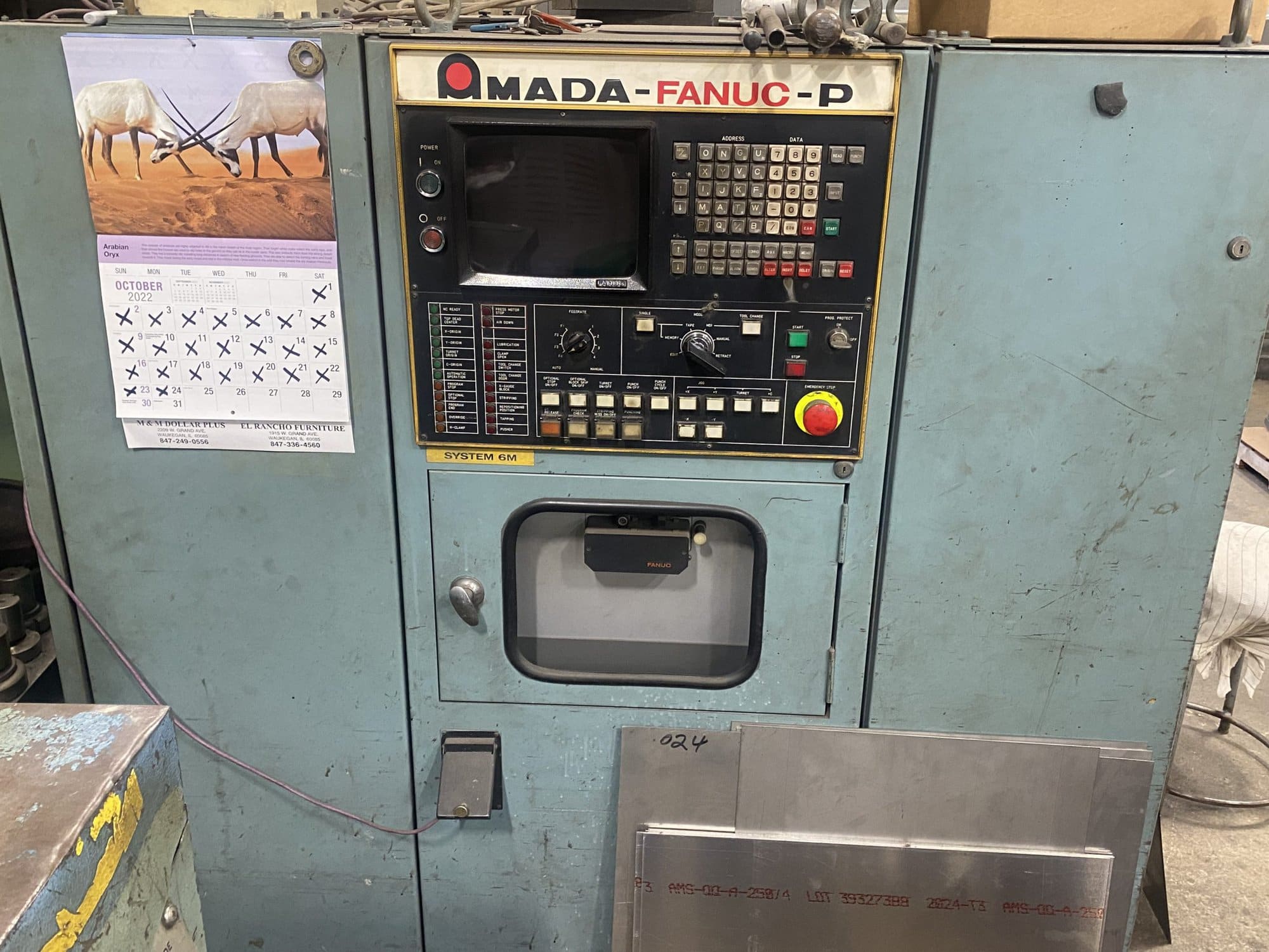 33 Ton Amada Pega 344 CNC Turret Punch, Fanuc-P Control - Image 2