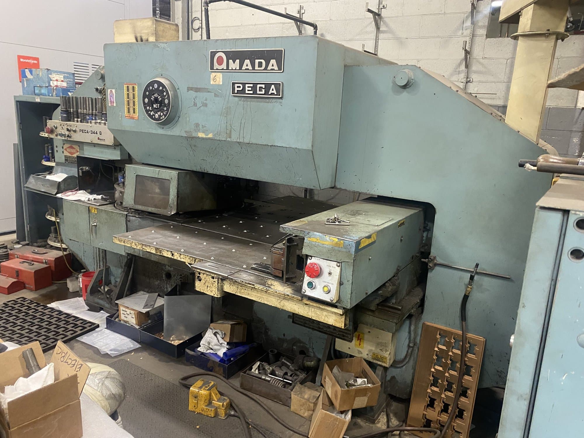 33 Ton Amada Pega 344 CNC Turret Punch, Fanuc-P Control