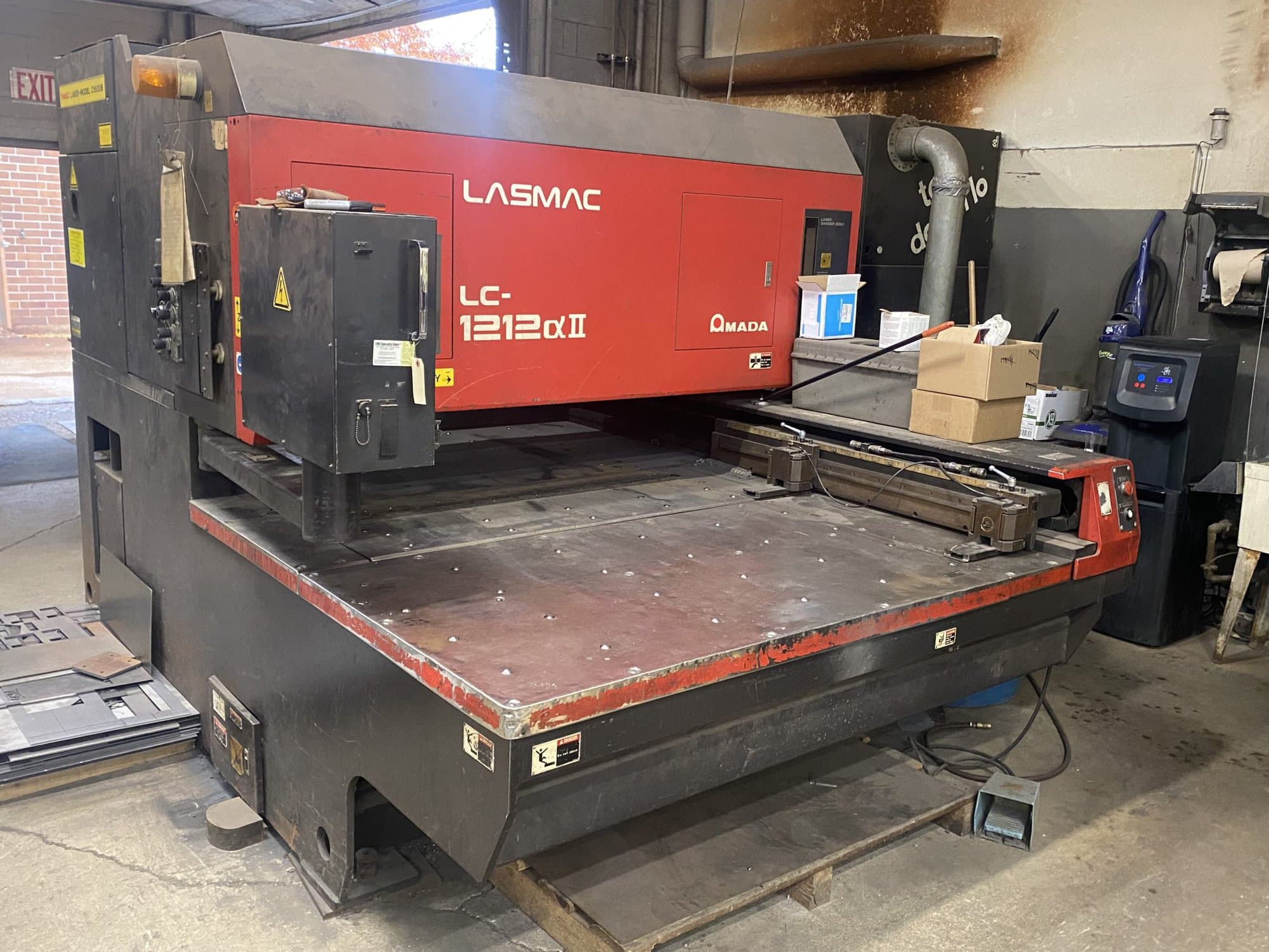 1500 Watt Amada Lasmac LC-1212A2 CO2 Laser, 1995 - 4' x 8'