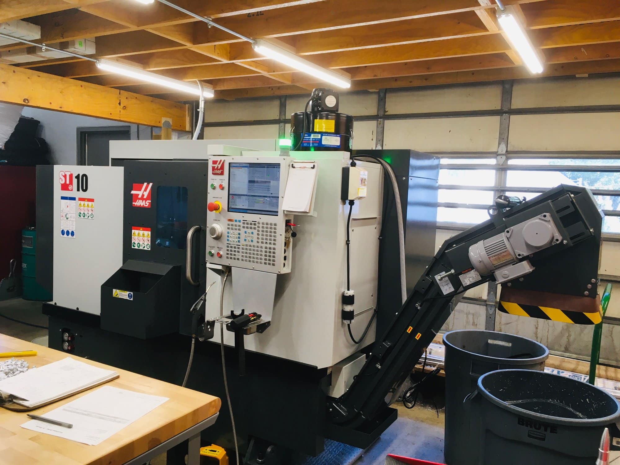 Haas ST-10 CNC Lathe, 2021 - Parts Catcher, Tailstock - Image 2