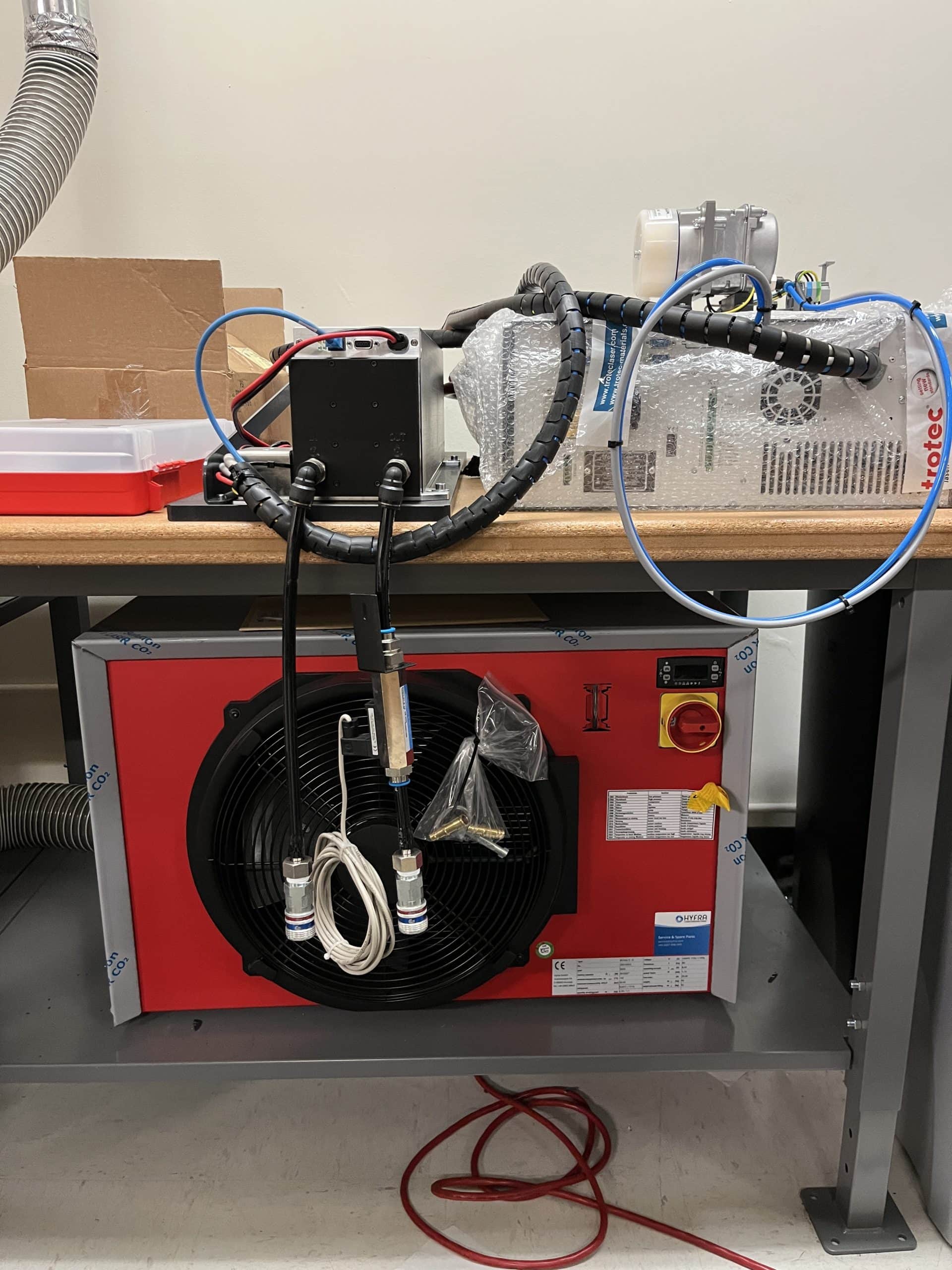 180W Trotec SpeedMarker 50 CL 156Wx CO2 Galvo Laser Engraver, 2021 - 8"x8"- 12"x12", Never Used! Water Chiller, 2 Lenses, Unit 2