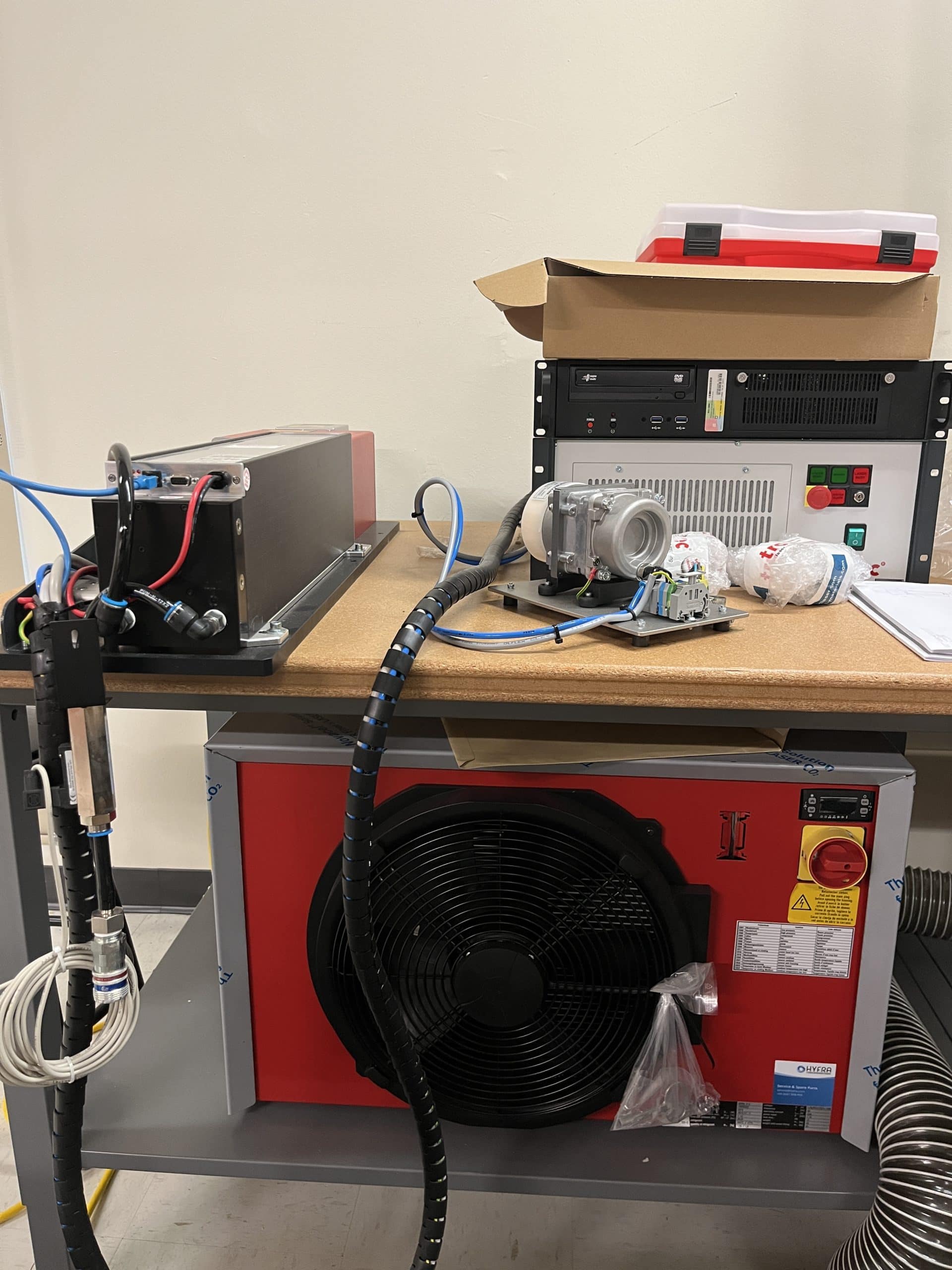 180W Trotec SpeedMarker 50 CL 156Wx CO2 Galvo Laser Engraver, 2021 - 8"x8"- 12"x12", Never Used! Water Chiller, 2 Lenses, Unit 1 - Image 2