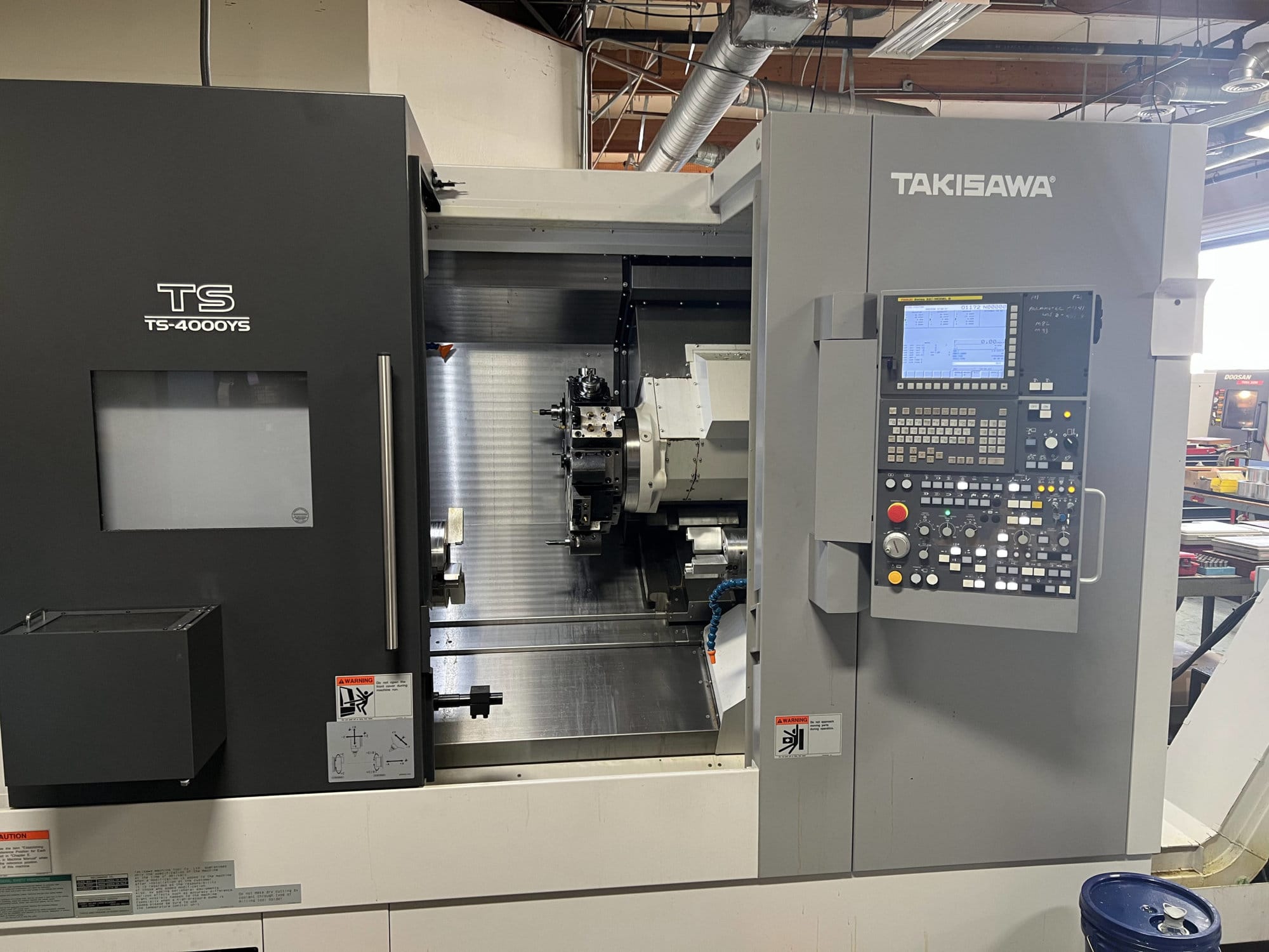 Takisawa TS-4000YS CNC Lathe, 2020 - Sub-Spindle, Live Tooling - Image 2