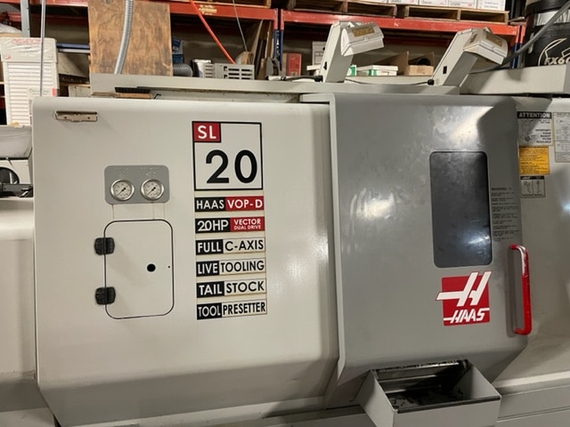 Haas SL-20T CNC Lathe, 2002- Full C Axis, Tailstock