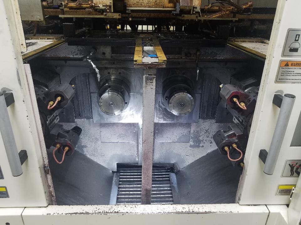 Okuma 2SP-150H Twin Spindle CNC Chucker Lathe, 2007 - Gantry Loader, Twin Turret - Image 5