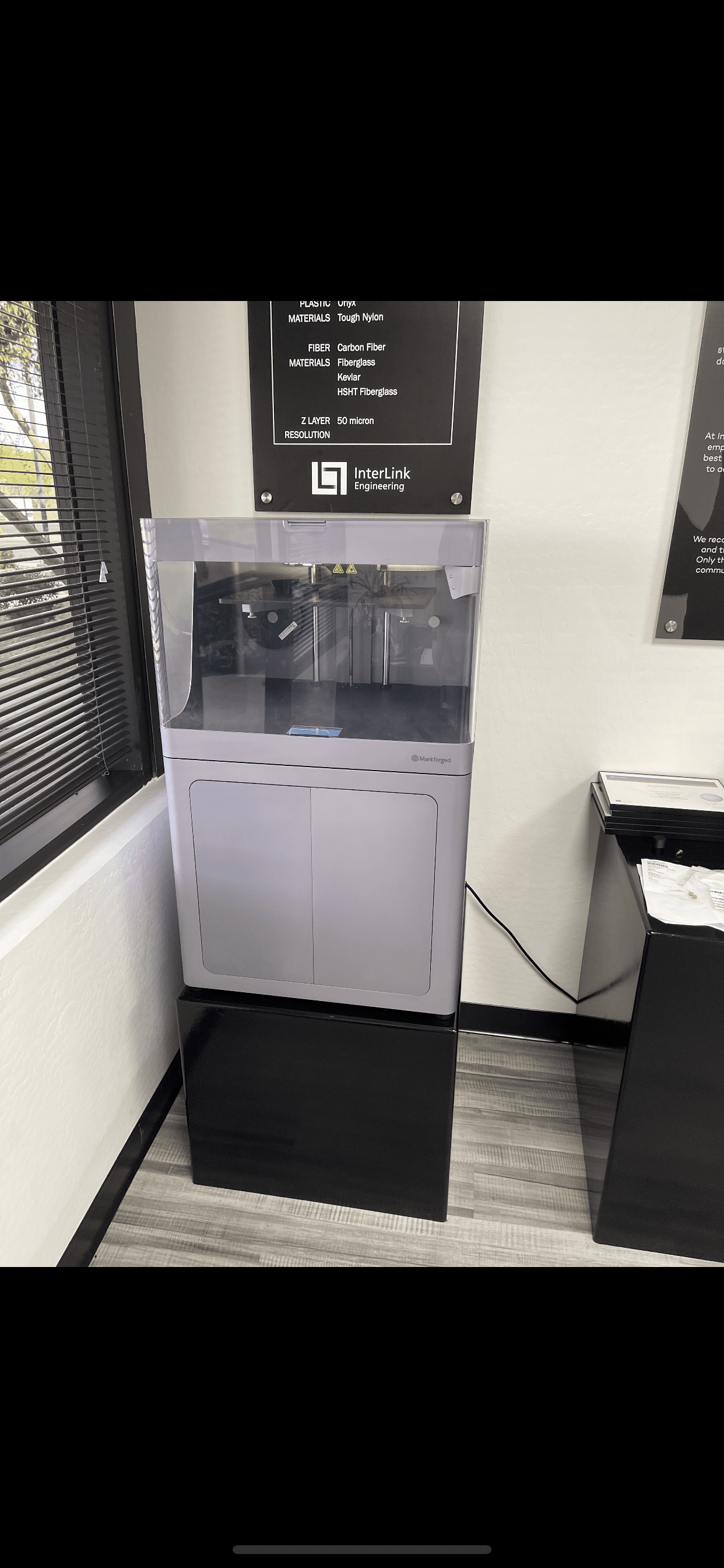 Markforged Mark X7 3D Printer, 2018