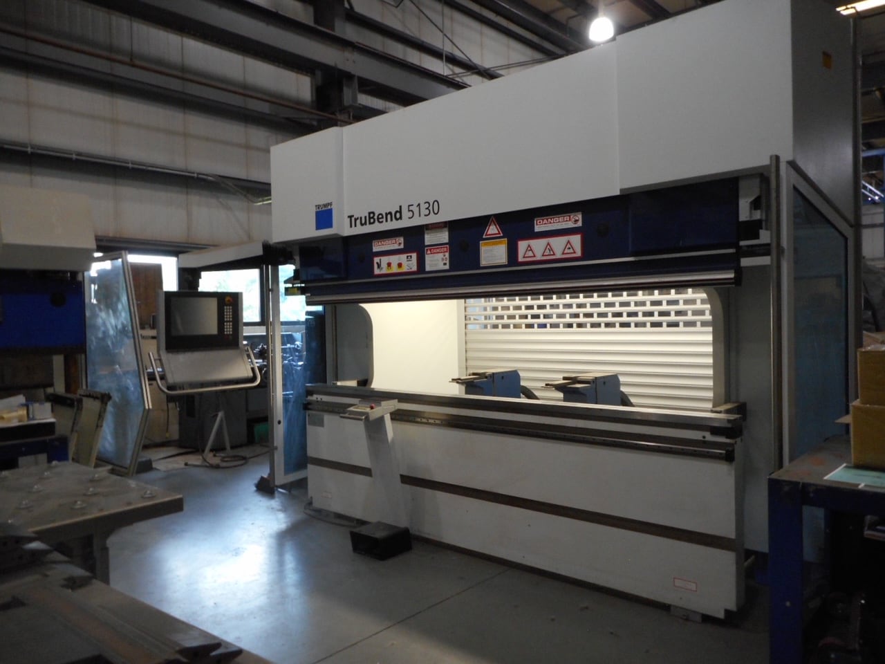 141 Ton x 10' Trumpf TruBend 5130X CNC Press Brake, 2013- 6 Axis Backgauge, Hardly Used, Very Low Hours