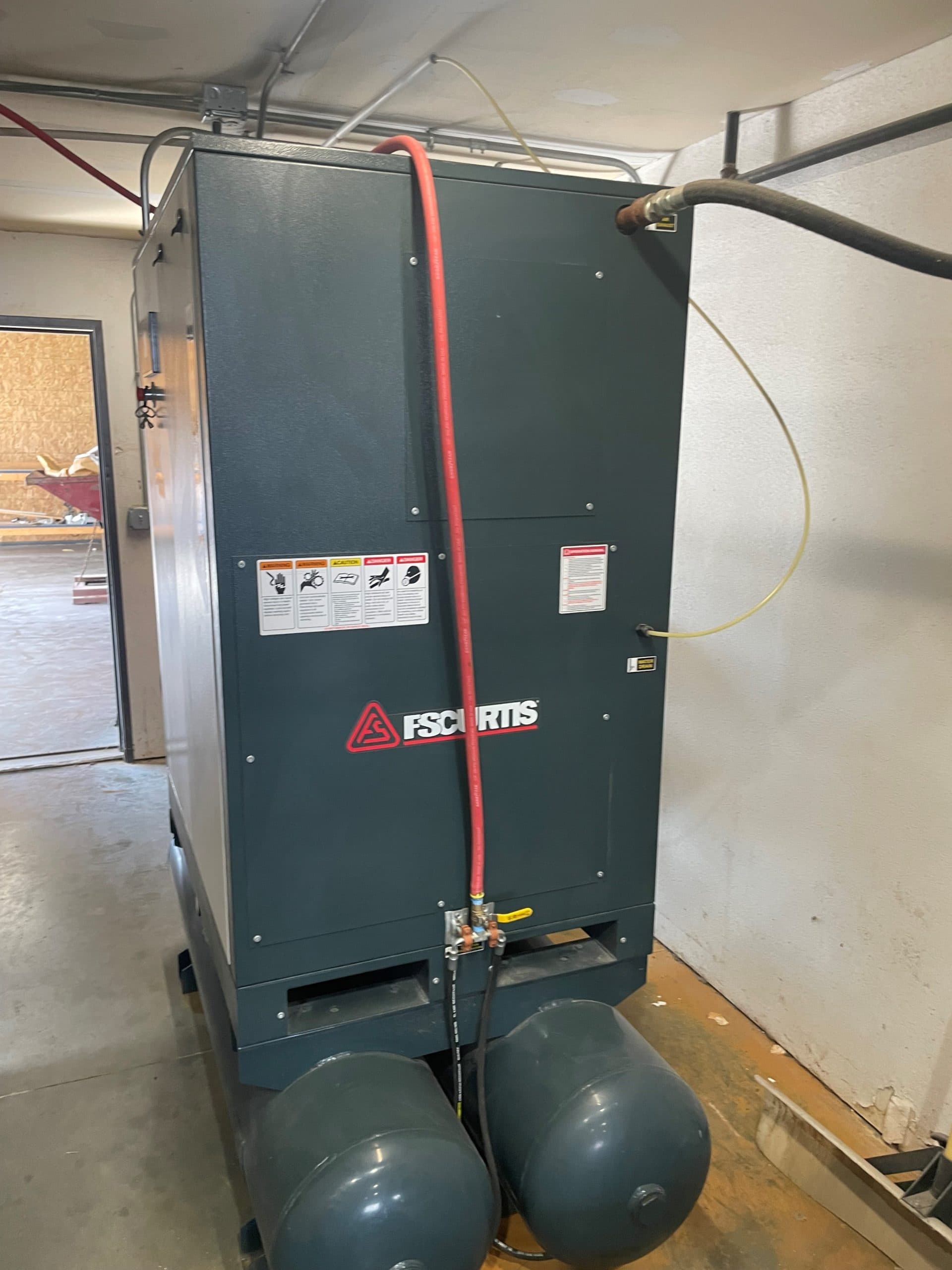 30 HP FS-Curtis NxB-22 Rotary Screw Air Compressor- 120 Gallon Tank, 2016 - Image 3
