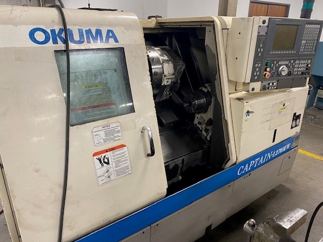 Okuma Captain L370 MW CNC Lathe, 2003 - 780-BBW, Live Tooling, Sub Spindle