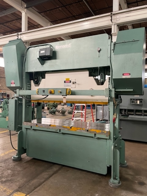 100 Ton Rousselle Press 10SS80 Straight Side Double Crank Press, 2000