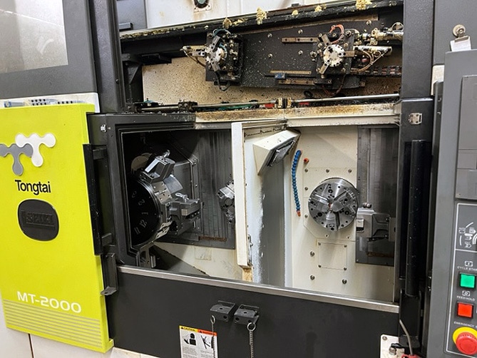 Tongtai MT-2000 Parallel Dual Spindle Lathe, 2017- Kitagawa Chucks, Dual Gantry Loaders, Dual Stockers - Image 4