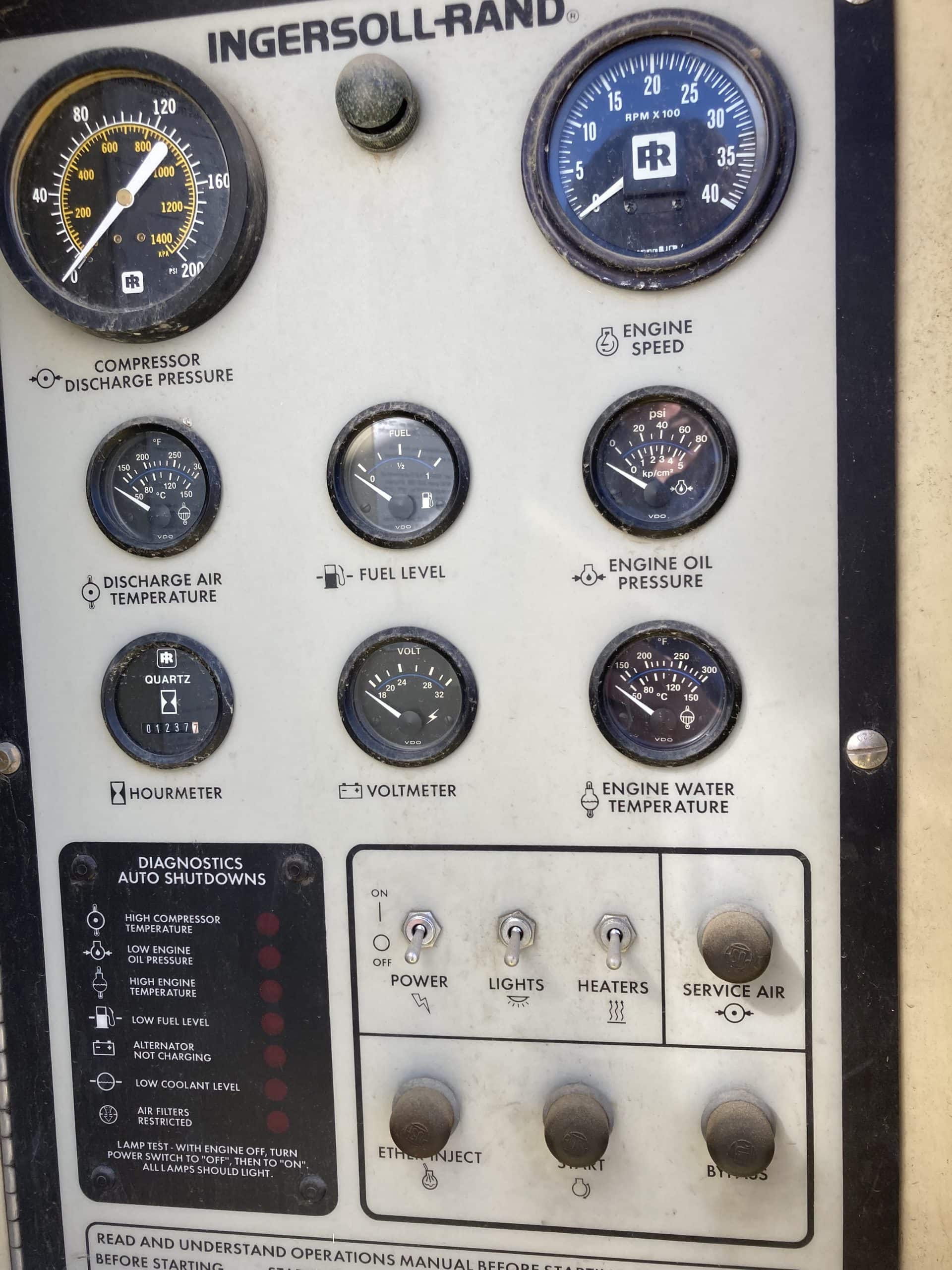 450 HP Ingersoll Rand P1600 Mobile Air Compressor, 1992 - Image 2