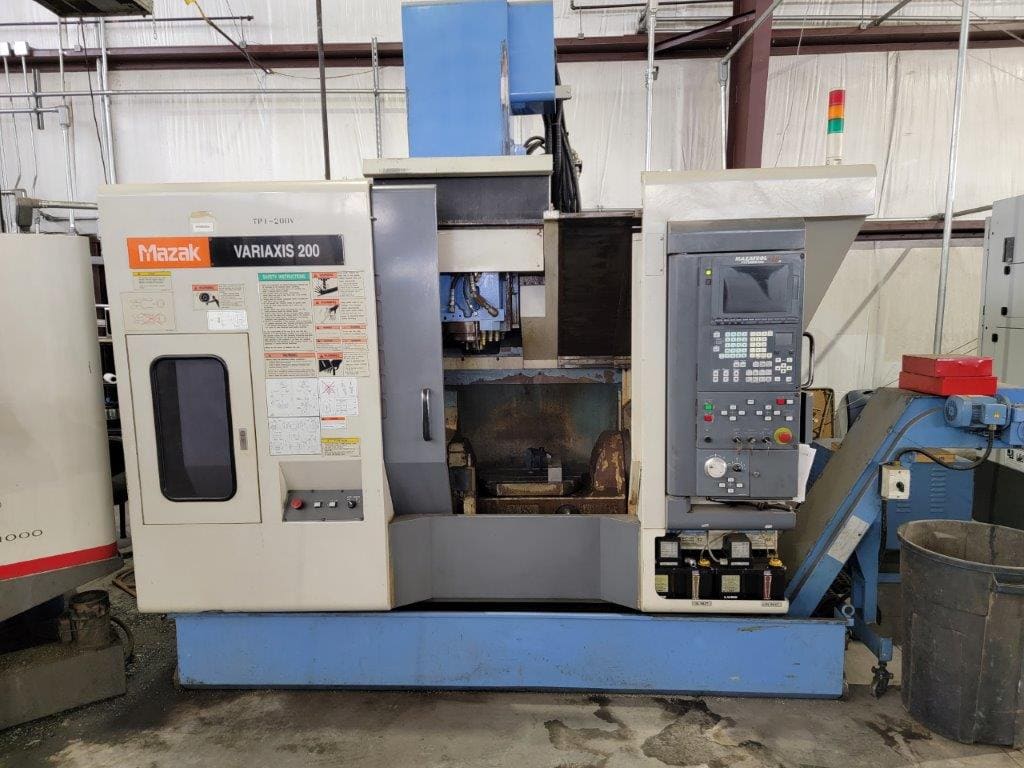 Mazak VariAxis 200 VMC, 2001-5 Axis- Probe, Chip Coneyor