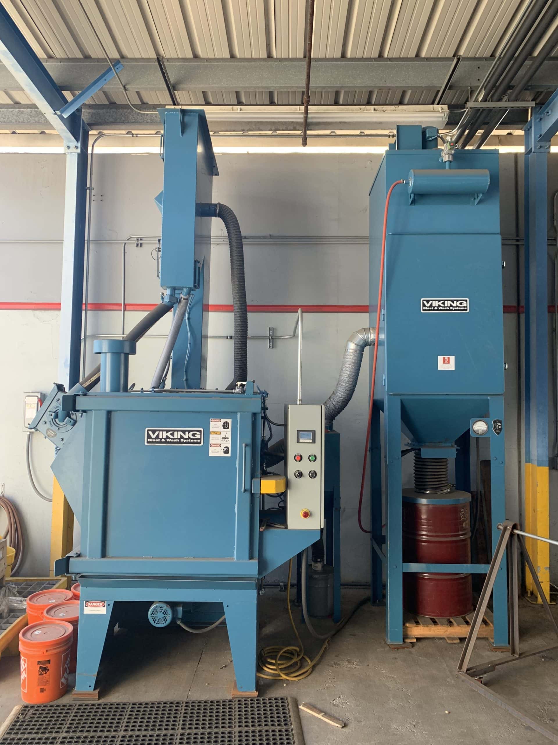 Viking 36T Airless Table Shot Blast, 2020 - Abrasive Trap & Hopper, Dust Collector, Spark Arrestor