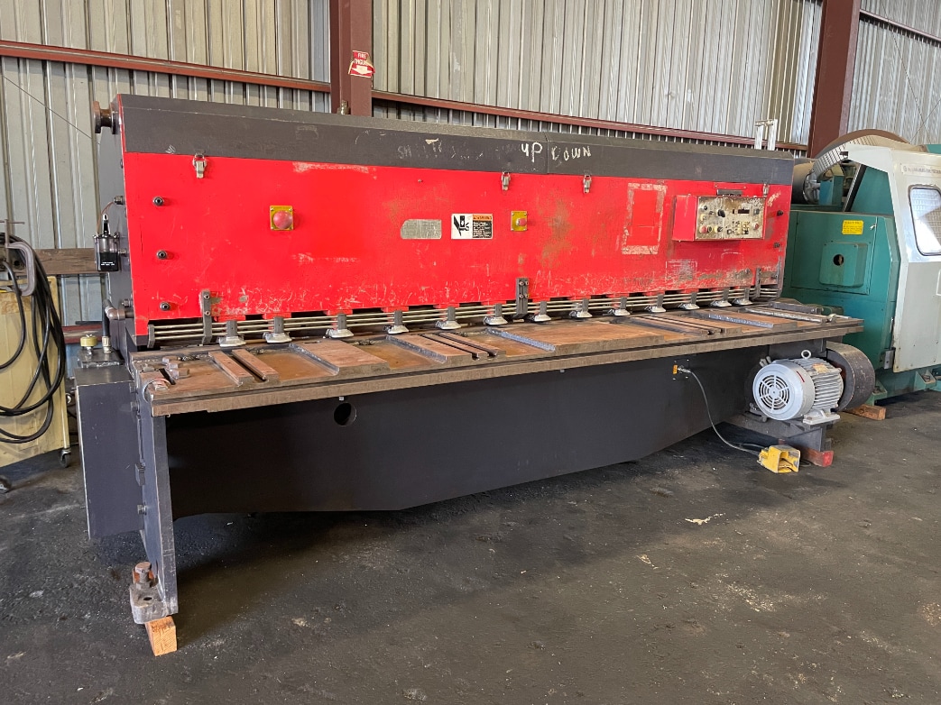 1/4" x 10' Amada M-3060 Mechanical Shear, 1992 - Available Immediately, Power Back Gauge, Squaring Arm